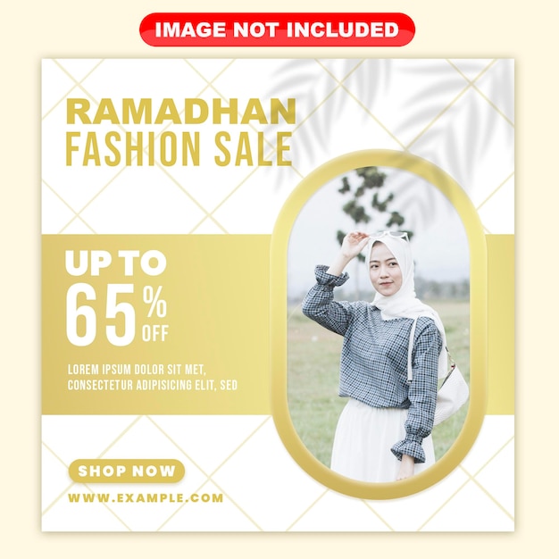 Social media template ramadhan fashion sale