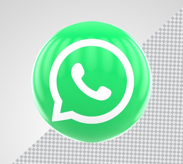 social media whatsapp 3d rendering