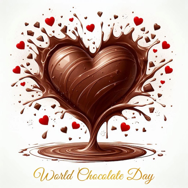 Social media world chocolate day post