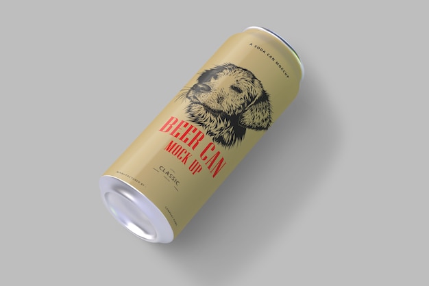 Soda or Beer Can Mockup