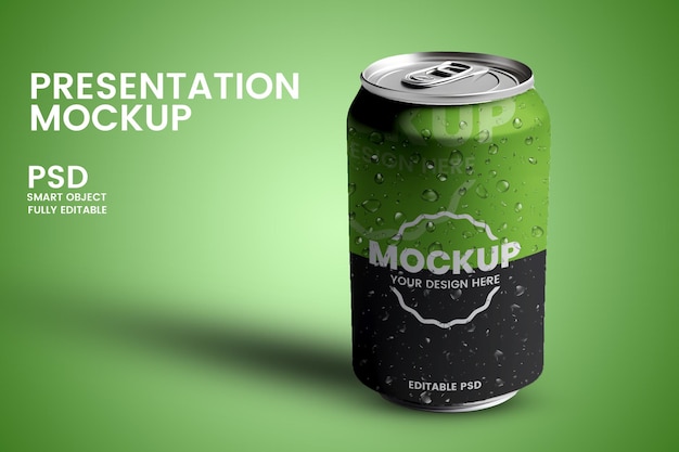 soda can mockup