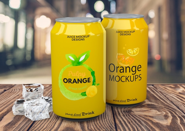 Soda can mockup