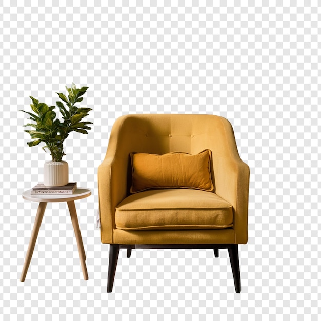 PSD sofa isolated on transparent background