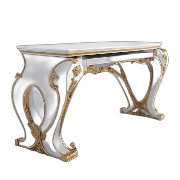 Sofa table PSD on a white background