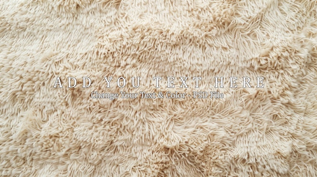 PSD soft beige fur texture