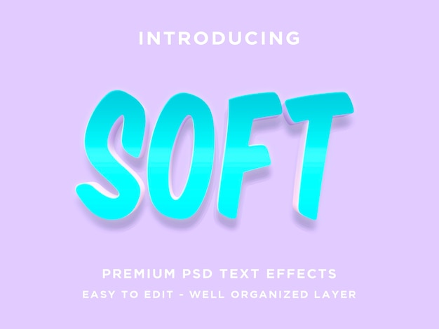 Soft Blue Text Effect Style 