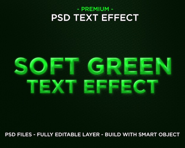 Soft Green Text Effect