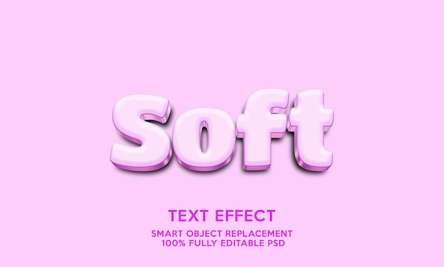 soft text effect template