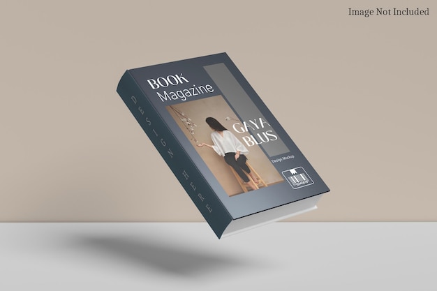 Softcover book cover mockup