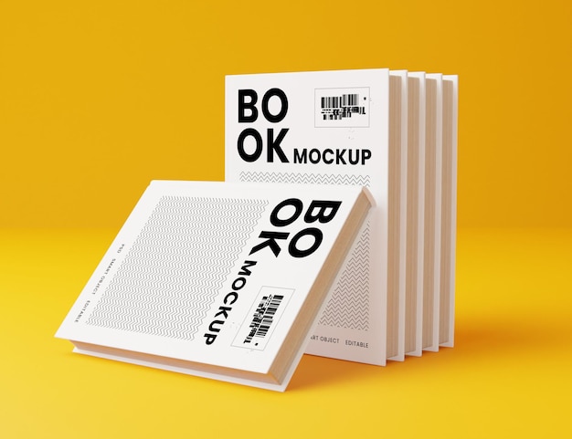 PSD softcover book mockup