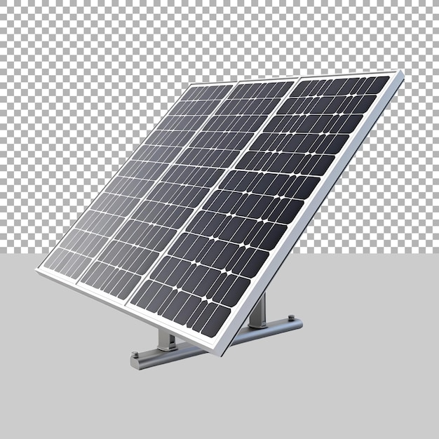 Solar Panels on Transparent Background Ai Generated