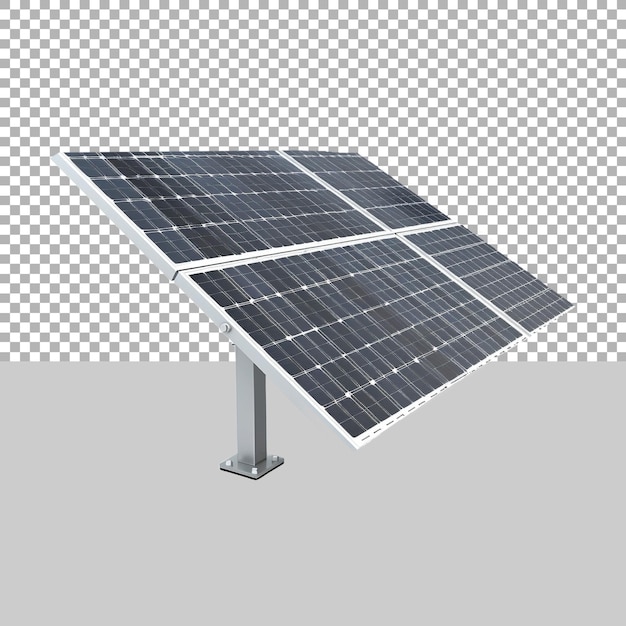 Solar Panels on Transparent Background Ai Generated