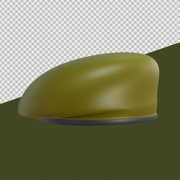 Soldier Beret Hat 3D Military Illustrations