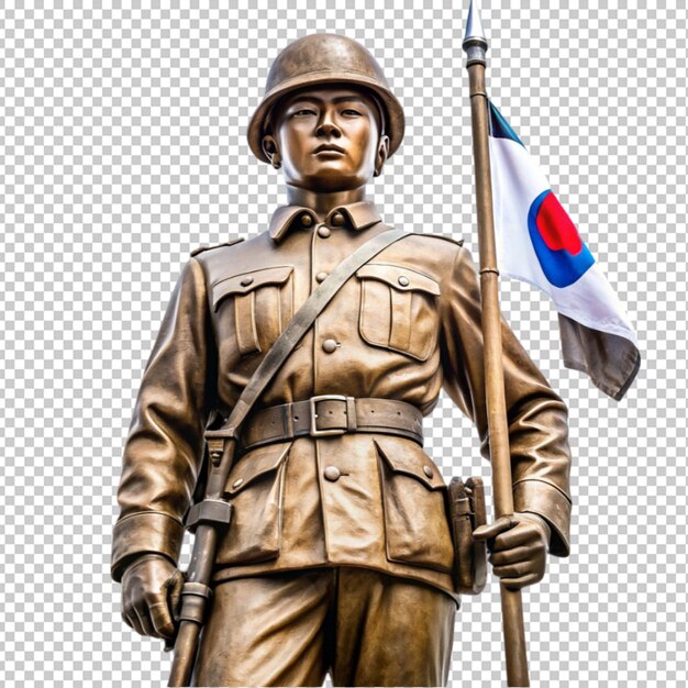 PSD soldier statue in seoul city korea