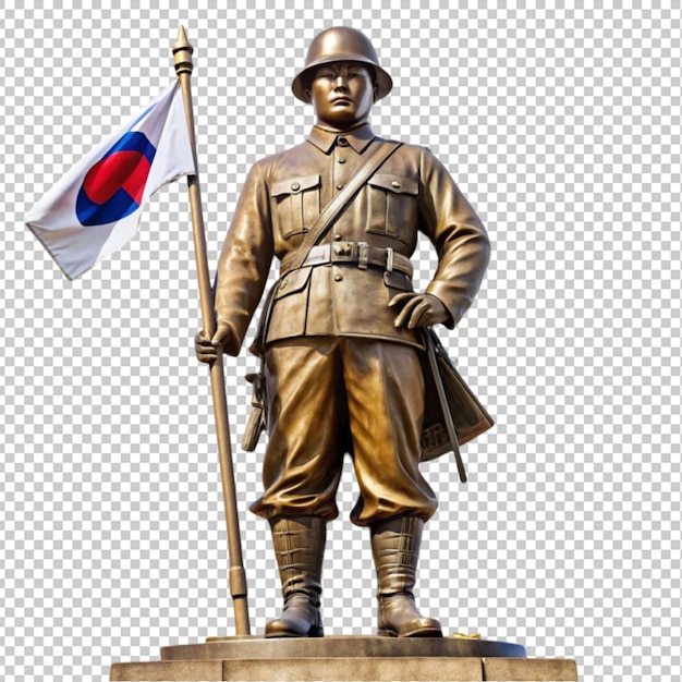 PSD soldier statue in seoul city korea