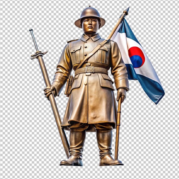 soldier statue in Seoul city Korea