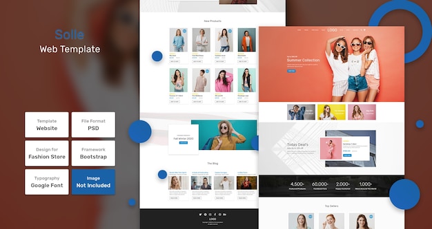 Solle fashion store web template