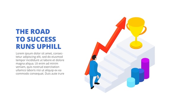 PSD solutions for investments analysis concept and economics strategy isometric illustration