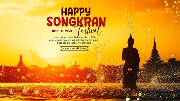 Songkran festival banner