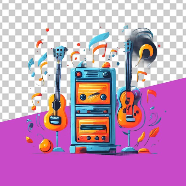 Soulful Sounds PNG Illustration