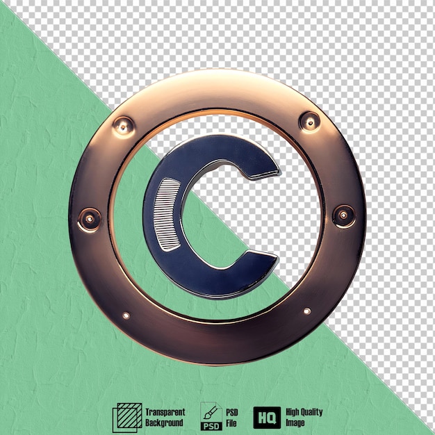 Sound Recording Copyright Symbol Symbol isolated on transpatent background