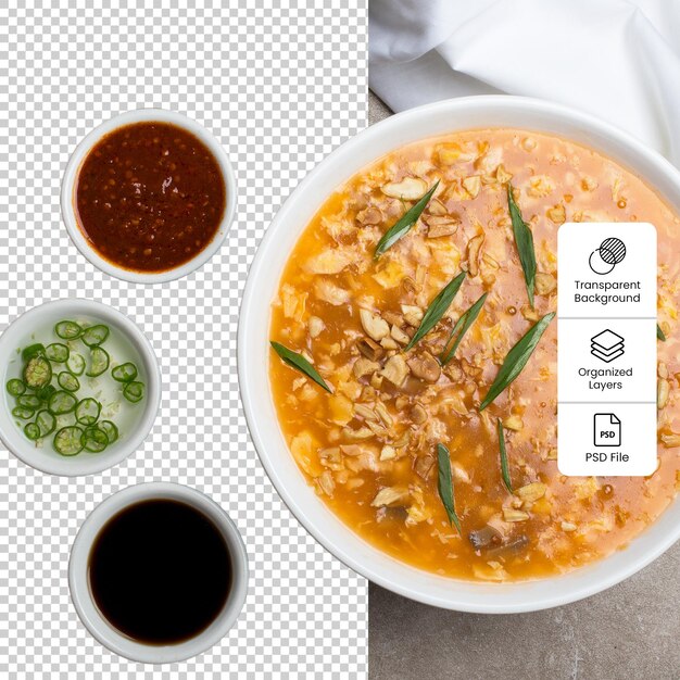 Soup and Sauces Isolated PSD File