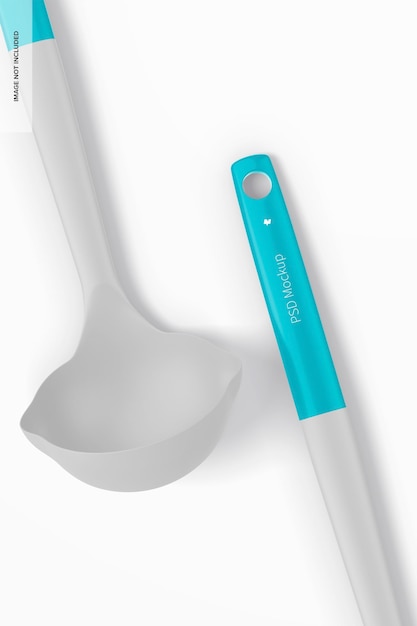 Soup Spoon Mockup, Close Up