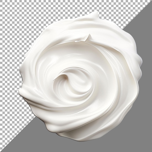 Sour Cream against transparent background Ai generated