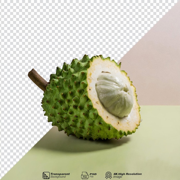 Soursop fruit isolated on transparent background