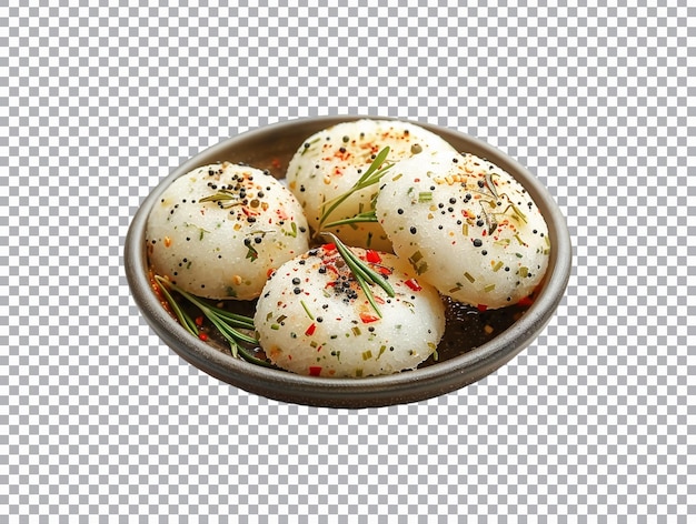 South Indian Idli on transparent background