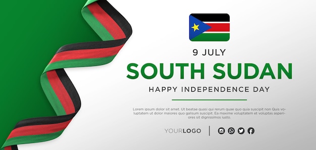 South Sudan National Independence Day Celebration Banner, National Anniversary