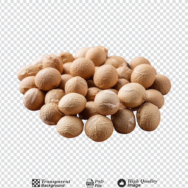 Soy nuts isolated on transparent background