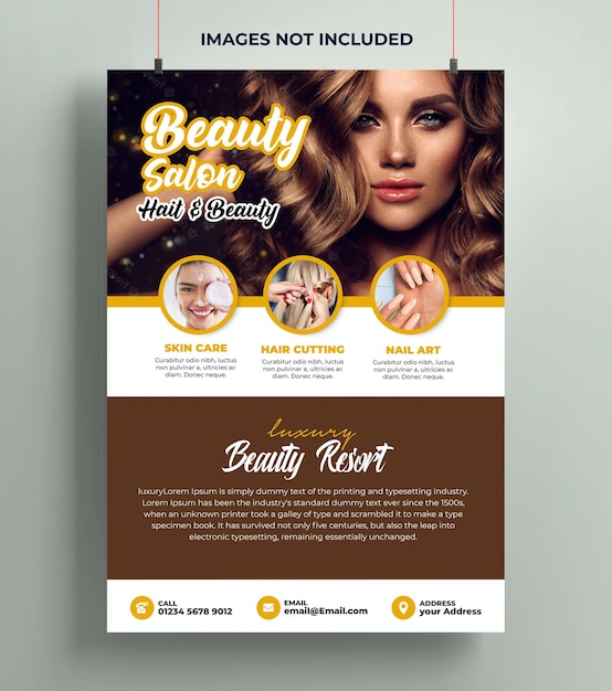 Spa and beauty flyer