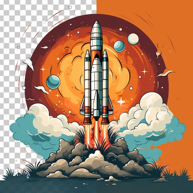 Space Concept PNG Illustration