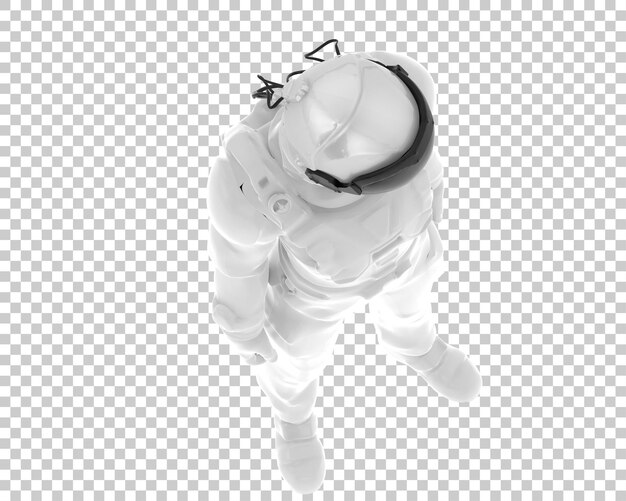 PSD space suit isolated on transparent background 3d rendering illustration