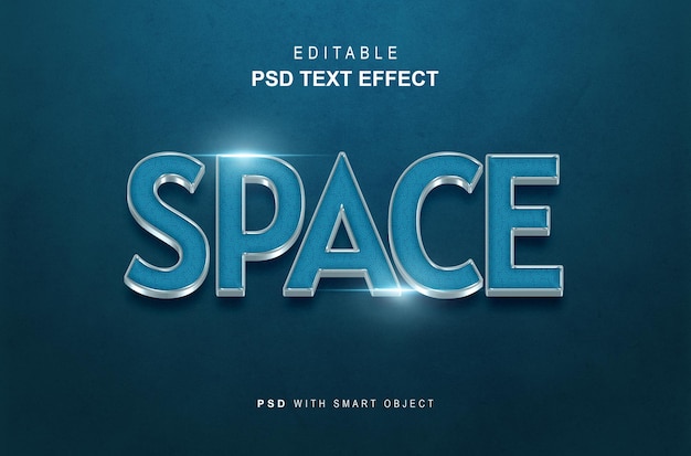 Space text effect