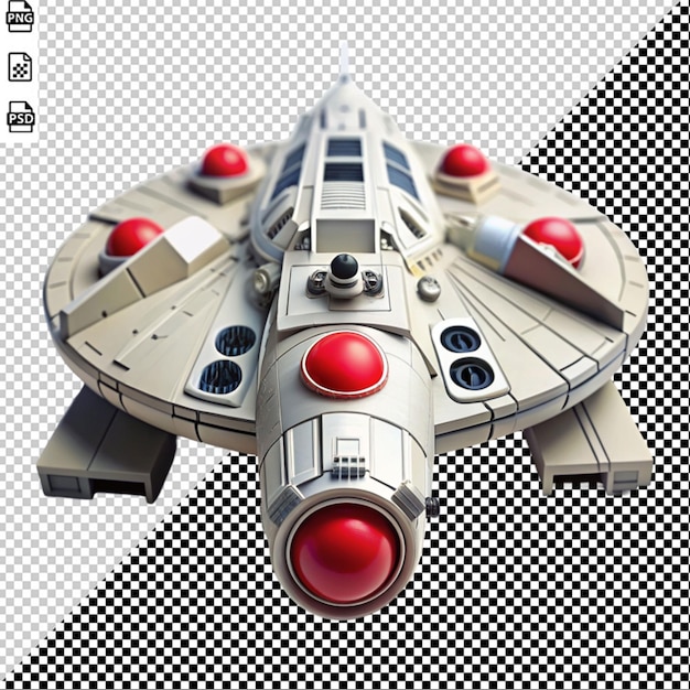 a spaceship model