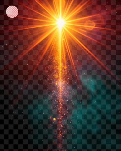 PSD sparkle light effect isolated on transparent background png