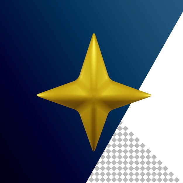 Sparkle Star 3d Icon