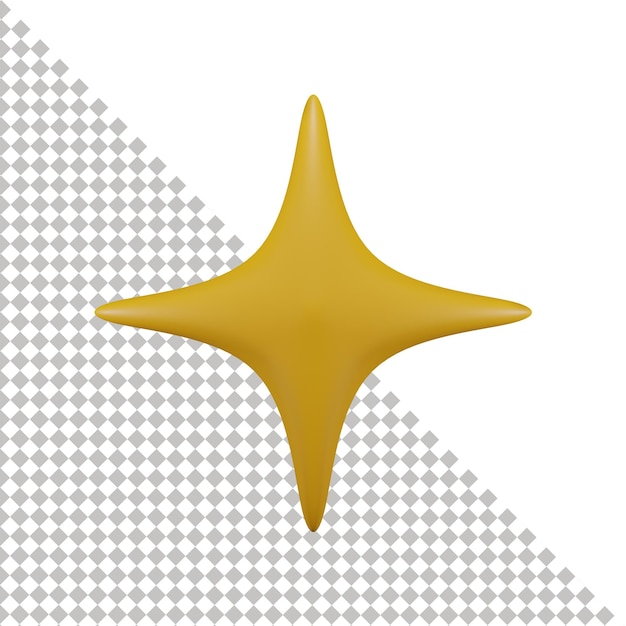 Sparkle Star 3d Icon