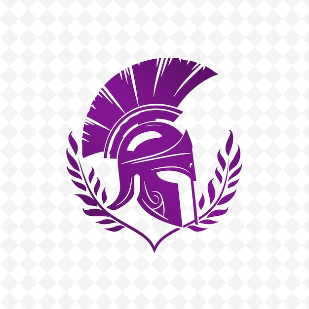 Spartan Hoplite Helmet Logo With Olive Wreath and Javelins F Creative Tribal Vector Designs