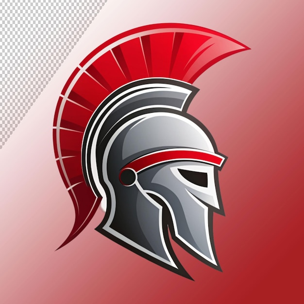 PSD spartan logo isolated on transparent background