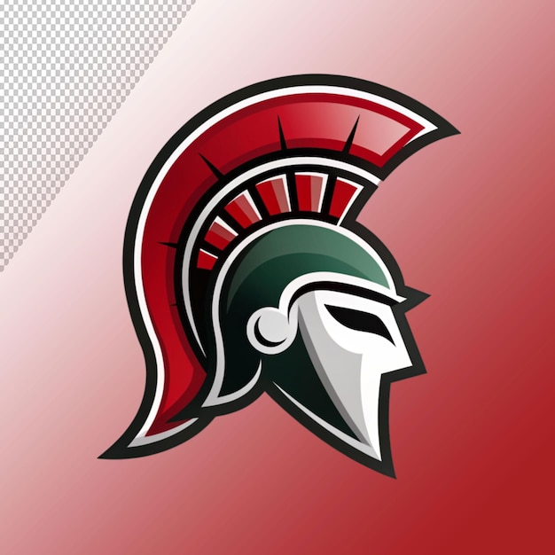 PSD spartan logo isolated on transparent background