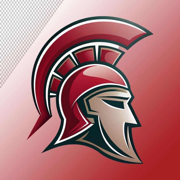 PSD spartan logo isolated on transparent background