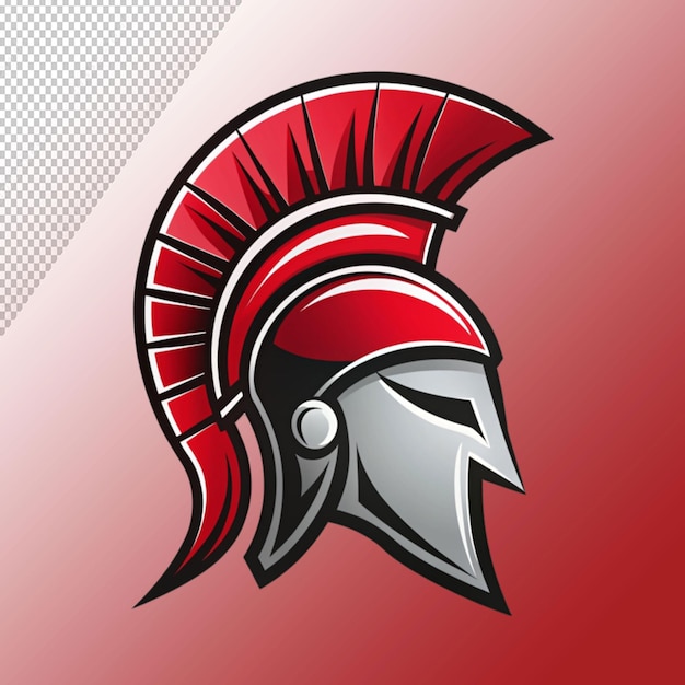 PSD spartan logo isolated on transparent background