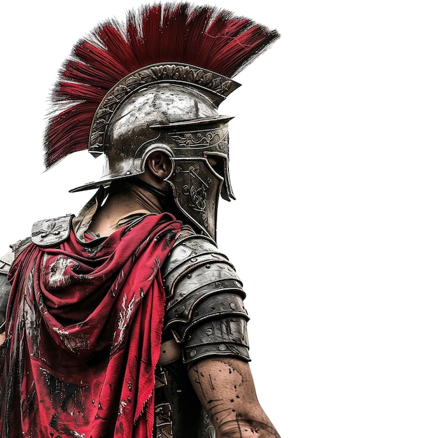 Spartan Warrior isolated on transparent or white background