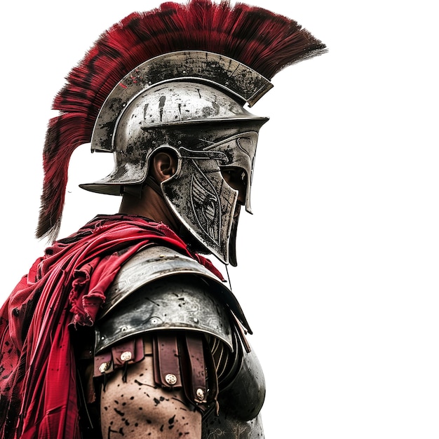 Spartan Warrior isolated on transparent or white background