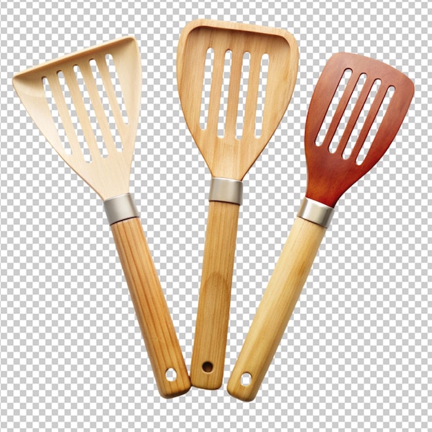 PSD spatulas on transparent background