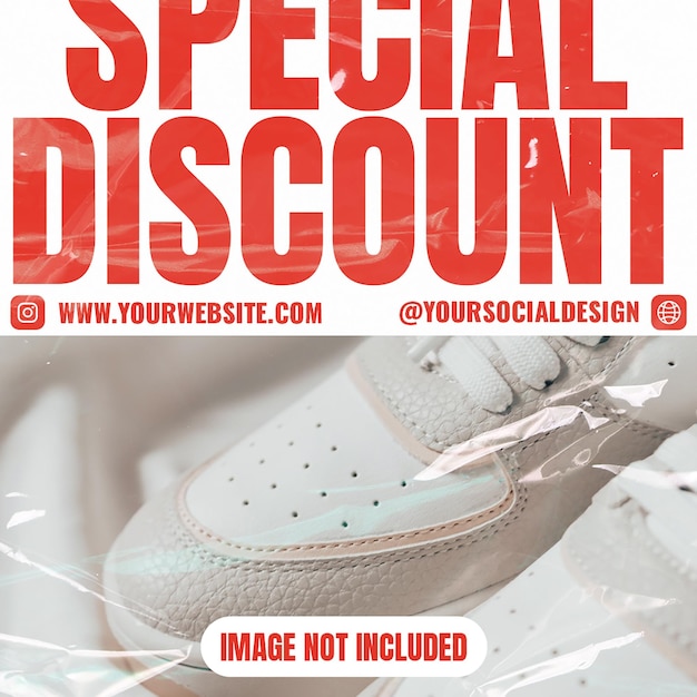 PSD special discount instagram post