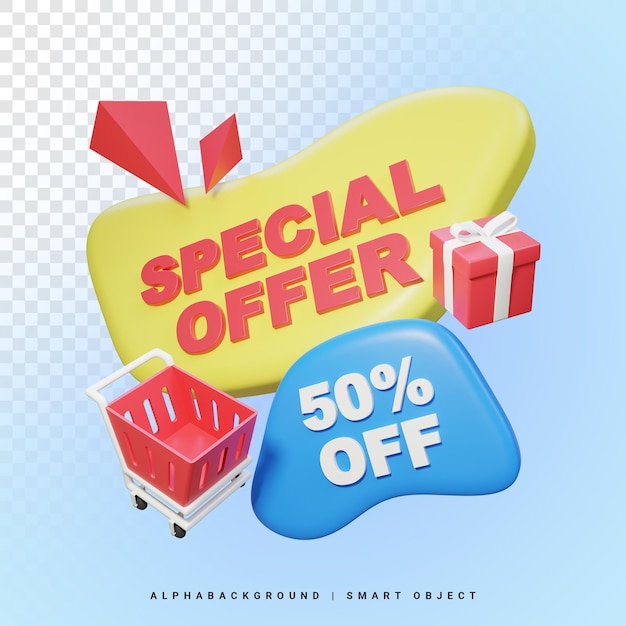 Special Offer 3d Illustration